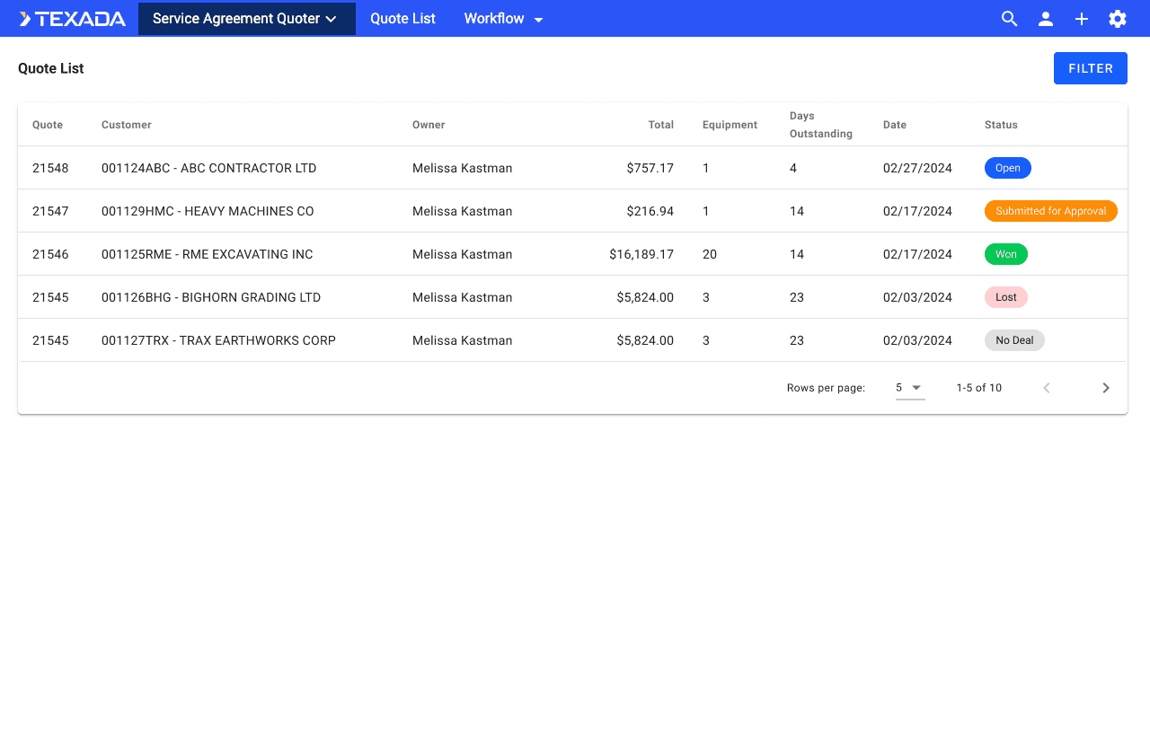 Service Agreement Quoting (SAQ) Tool Redesign overview image 2