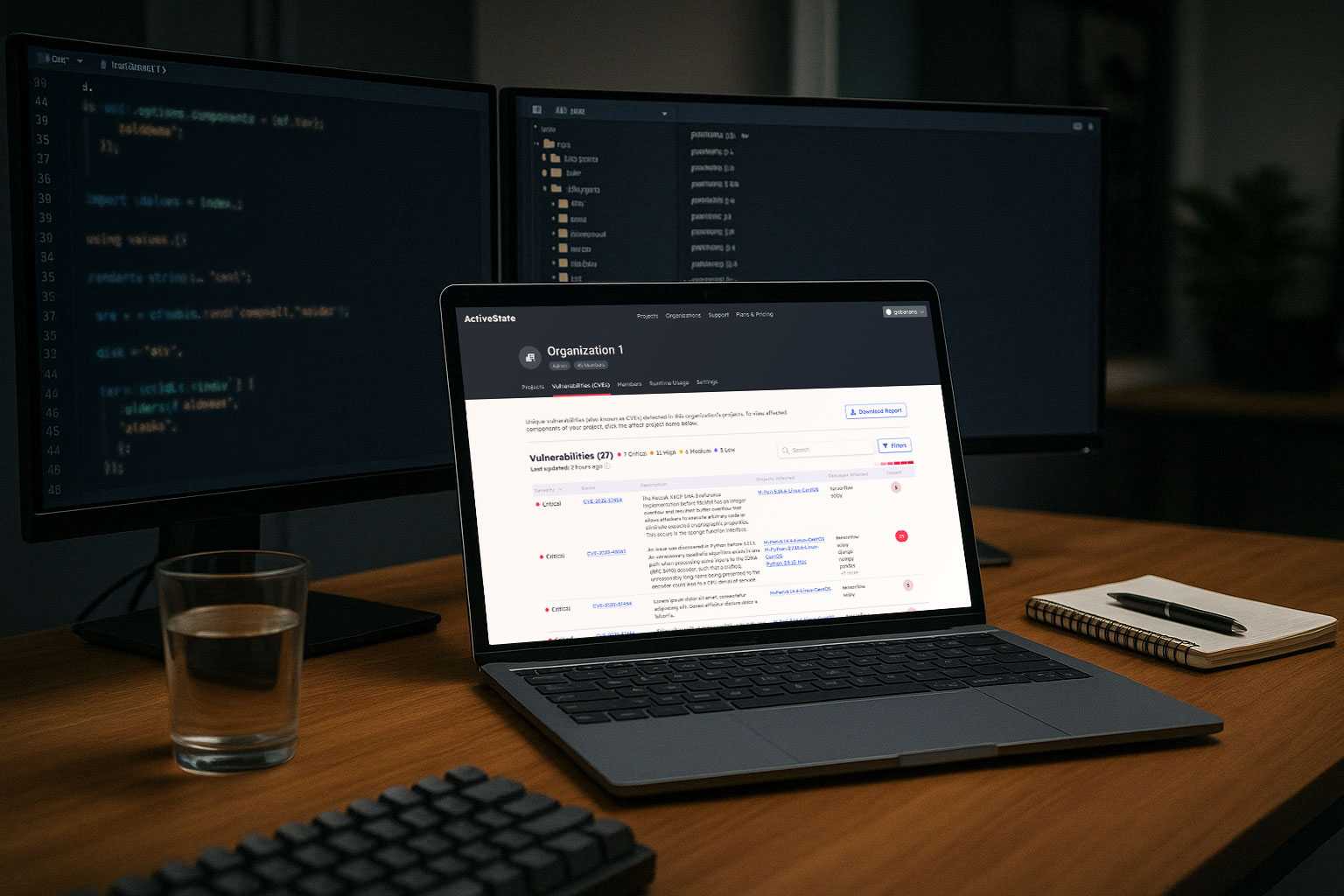 Security & Vulnerability Dashboard