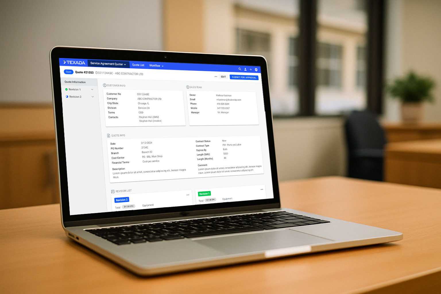 Service Agreement Quoting (SAQ) Tool Redesign
